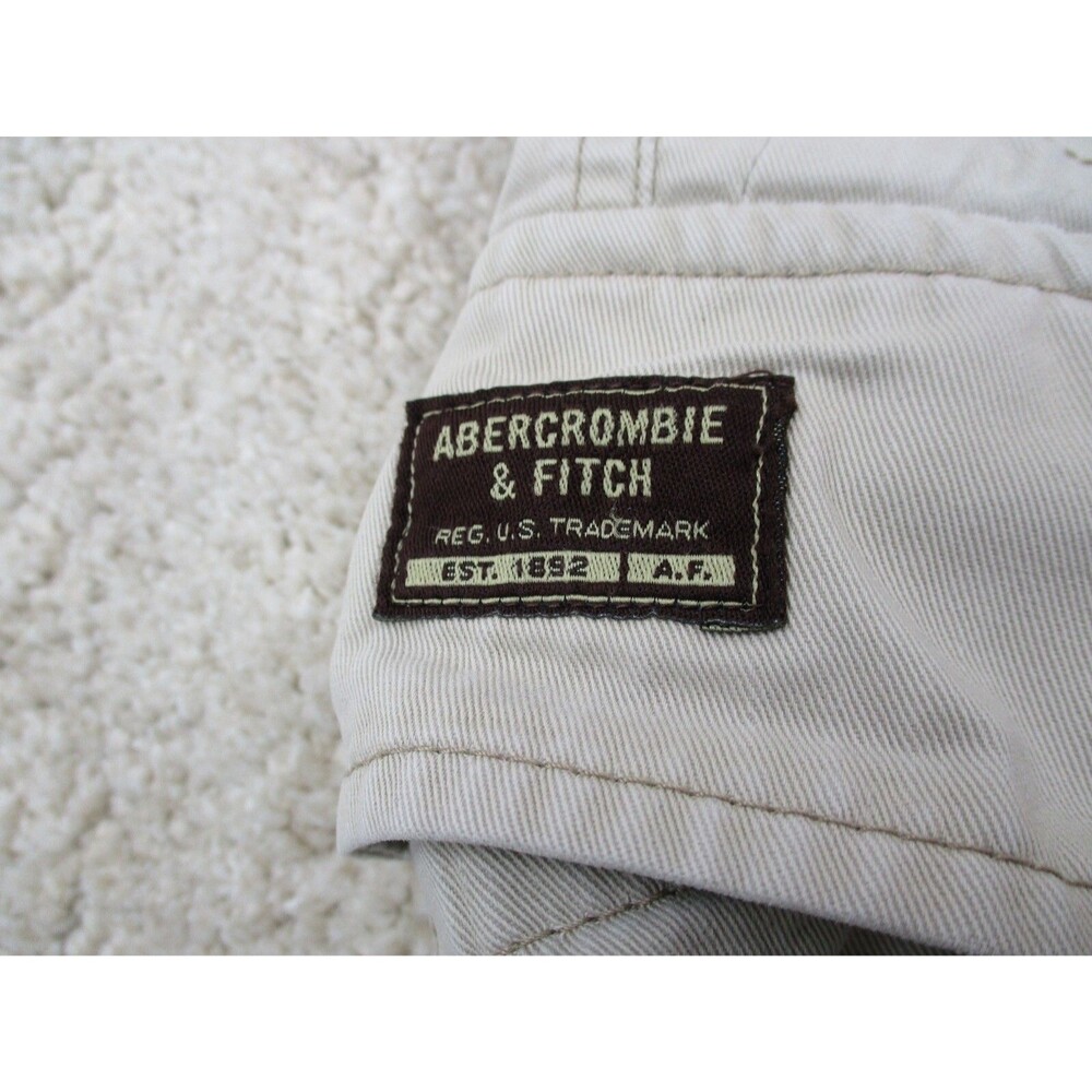 Abercrombie & Fitch Shorts Men Small 32 Brown Cargo Paratrooper Belted 32x10 * - Picture 4 of 16